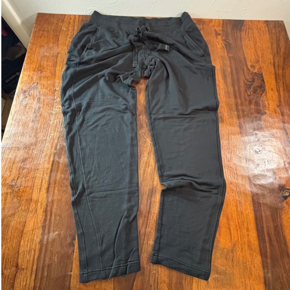 Athleta Post Om Jogger Black Modal Blend Yoga Pants Womens MT Tall 54023